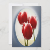 Invitation Tulipes rouges (Devant)
