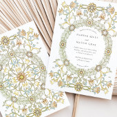 Invitation Tulipes victoriennes William Morris Mariage