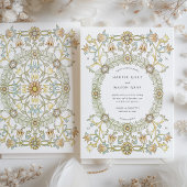 Invitation Tulipes victoriennes William Morris Mariage