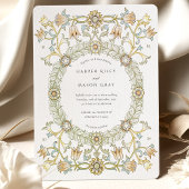 Invitation Tulipes victoriennes William Morris Mariage