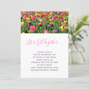 Invitation Tulips Spring Fling