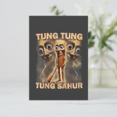Invitation Tung tung sahur Brainrot Meme (Debout devant)