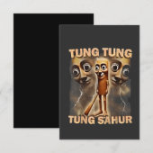 Invitation Tung tung sahur Brainrot Meme (Devant / Derrière)