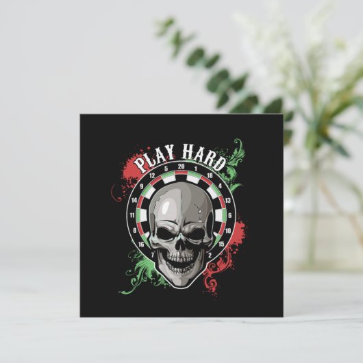 Invitation Tungsten Throwers Dartsmith Dartboard (Debout devant)