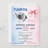 Invitation Turbos ou arcs Genre Reveal Party (Devant)