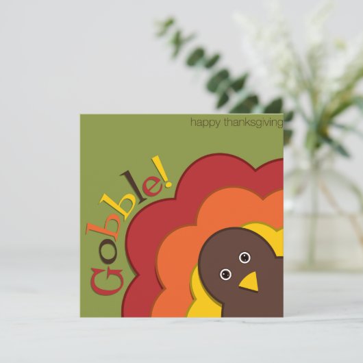 Invitation Turc caché de Thanksgiving (Debout devant)