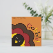 Invitation Turc caché de Thanksgiving (Debout devant)