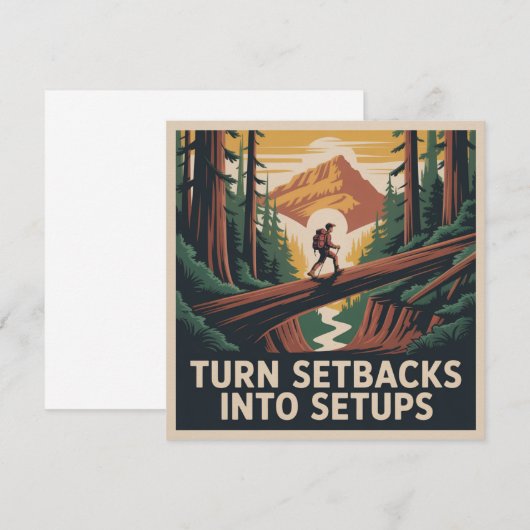 Invitation Turn Setbacks Into Setups (Devant / Derrière)