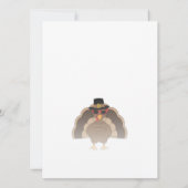 Invitation Turquie cool avec lunettes de soleil Dîner Thanksg (Dos)