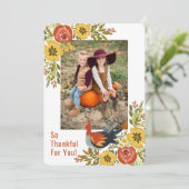 Invitation Turquie dans le jardin Thanksgiving (Debout devant)