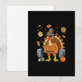 Invitation Turquie Deadlift Fitness Poids Thanksgiving (Devant / Derrière)