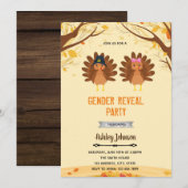 Invitation Turquie : le genre révèle l'invitation (Devant / Derrière)