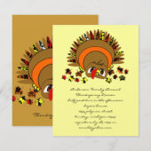 Invitation Turquie mignonne (Devant / Derrière)