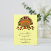 Invitation Turquie mignonne (Debout devant)
