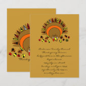 Invitation Turquie mignonne (Devant / Derrière)