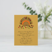 Invitation Turquie mignonne (Debout devant)