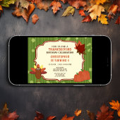 Invitation Turquie mignonne et Citrouille Thanksgiving Annive