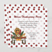 Invitation Turquie Thankesgiving (Devant / Derrière)