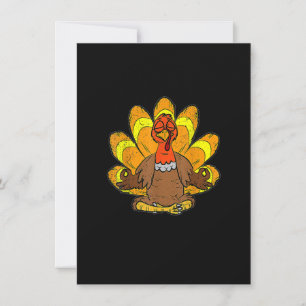 Invitation Turquie Yoga Thanksgiving Day Drôle Méditer Nama