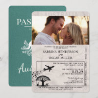 Turquoise Australie Mariage de passeport