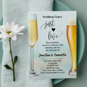 Invitation Turquoise avec Gold Bubbles & Brews avant de faire