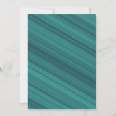 Invitation Turquoise avec Gold et Graduation Cap Party (Dos)