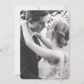 Invitation Turquoise blanc heureux jamais après la fête de ma (Dos)