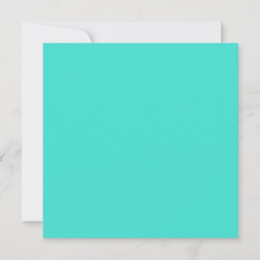 Invitation Turquoise Blank (Devant)