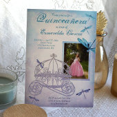 Invitation Turquoise, Bleu Clair Quinceañera