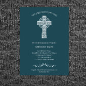 Invitation turquoise Blue First Communion