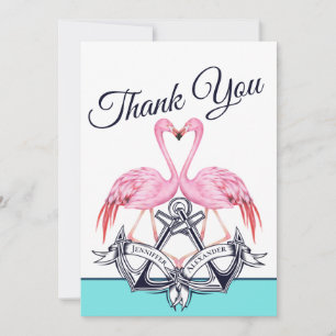 Invitation Turquoise Blue Nautical corde Heart Ancre Mariage