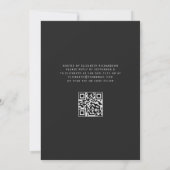 Invitation Turquoise Blue Silver Agate QR Code 50e anniversai (Dos)