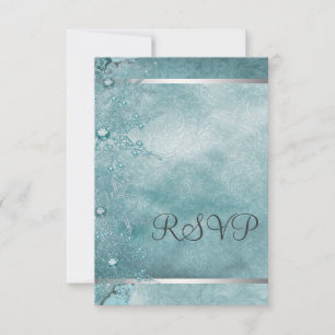 Invitation Turquoise Blue Snowflake Christian Christmas Party