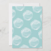 Invitation Turquoise bouchée à la fête du 40e anni (Dos)