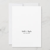 Invitation Turquoise Burange Boho Floral Aquarelle Mariage (Dos)