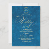Invitation Turquoise chic / Mariage Turquoise (Devant)