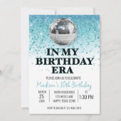Invitation Turquoise Dans Mon Anniversaire Musique (Devant)