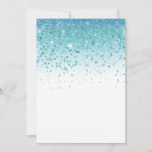 Invitation Turquoise Dans Mon Anniversaire Musique (Dos)