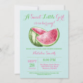 Invitation Turquoise de Teal d'Aqua de baby shower de (Devant)