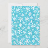 Invitation Turquoise Éperche princesse hiver Wonderland Sweet (Dos)