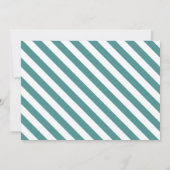 Invitation Turquoise et blanc| La douche de son couple (Dos)