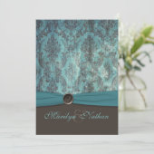 Invitation Turquoise et Brown (Debout devant)