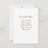 Invitation Turquoise et Brown (Dos)