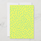 Invitation Turquoise et citron été tropical Bachelorette (Dos)