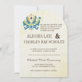 Invitation turquoise et Lime Damask Modern Chalkbo (Devant)