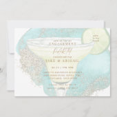 Invitation Turquoise Glam Margarita (Devant)