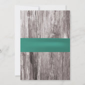 Invitation Turquoise Green Seashell & Starfish Beach Fête des (Dos)