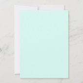 Invitation Turquoise Harmonious Winter Wedding (Dos)