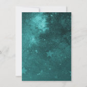 Invitation Turquoise Mariage de la licorne Dîner de répétitio (Dos)