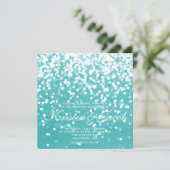 Invitation - Turquoise Mariage pétillant (Debout devant)